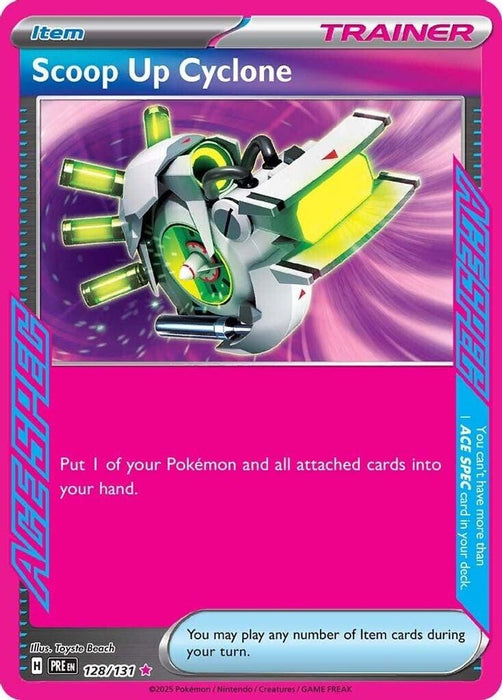 Scoop Up Cyclone (#128/131) (SV: Prismatic Evolutions) Near Mint Holofoil