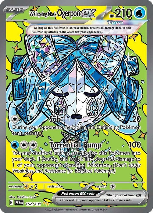 Wellspring Mask Ogerpon ex - 152/131 (#152/131) (SV: Prismatic Evolutions) Near Mint Holofoil