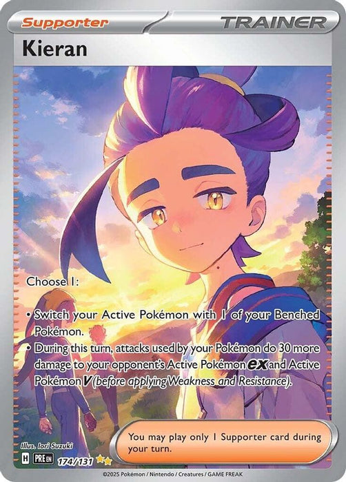 Kieran - 174/131 (#174/131) (SV: Prismatic Evolutions) Near Mint Holofoil