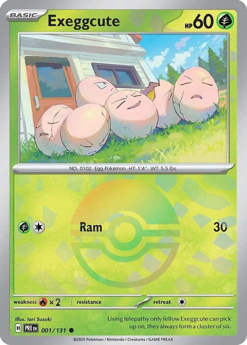 Exeggcute Poke Ball Pattern (#001/131) (SV: Prismatic Evolutions) Near Mint Holofoil