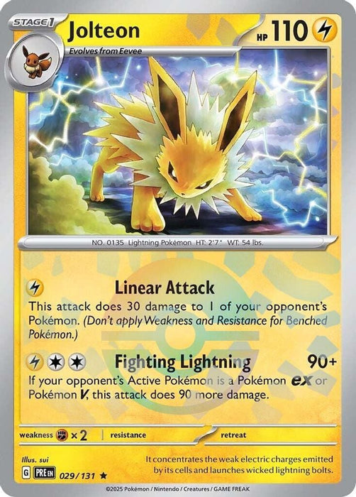 Jolteon Poke Ball Pattern (#029/131) (SV: Prismatic Evolutions) Near Mint Holofoil