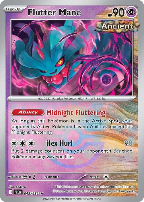 Flutter Mane (Poke Ball Pattern) (#043/131) (SV: Prismatic Evolutions) Near Mint Holofoil