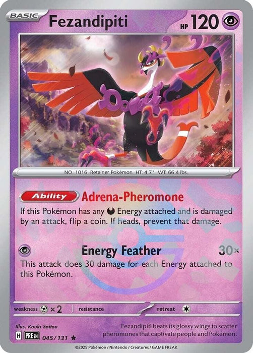 Fezandipiti Poke Ball Pattern (#045/131) (SV: Prismatic Evolutions) Near Mint Holofoil