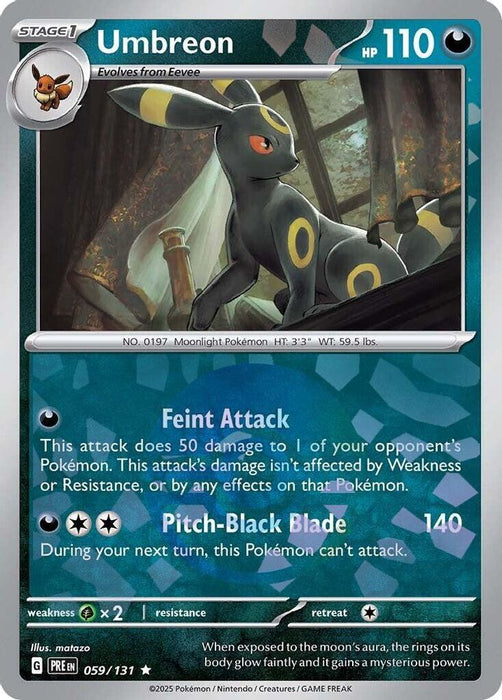Umbreon (Poke Ball Pattern) (#059/131) (SV: Prismatic Evolutions) Near Mint Holofoil