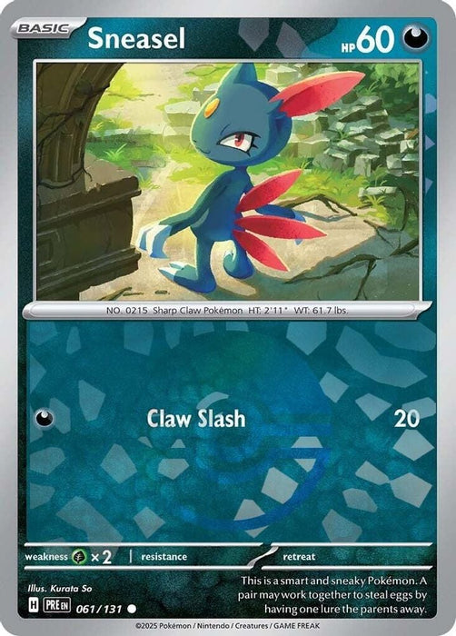 Sneasel Poke Ball Pattern (#061/131) (SV: Prismatic Evolutions) Near Mint Holofoil