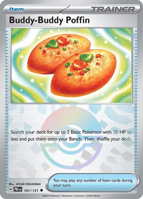 Buddy-Buddy Poffin (Poke Ball Pattern) (#101/131) (SV: Prismatic Evolutions) Near Mint Holofoil