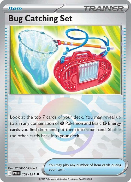 Bug Catching Set (Poke Ball Pattern) (#102/131) (SV: Prismatic Evolutions) Near Mint Holofoil
