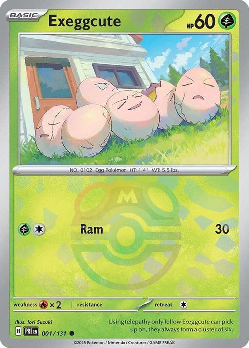 Exeggcute Master Ball Pattern (#001/131) (SV: Prismatic Evolutions) Near Mint Holofoil