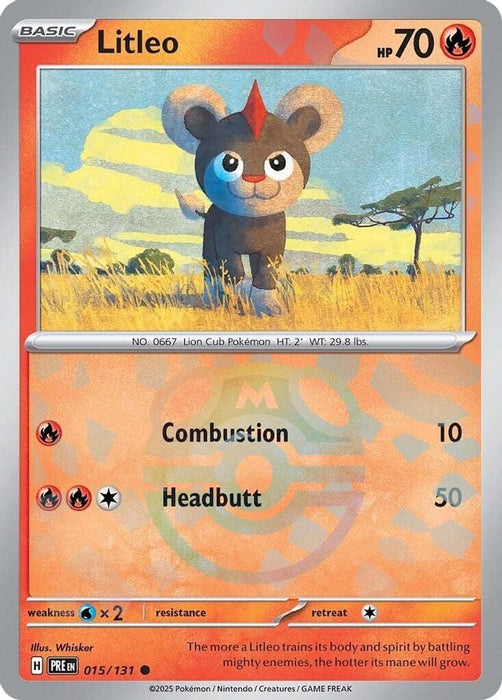 Litleo Master Ball Pattern (#015/131) (SV: Prismatic Evolutions) Near Mint Holofoil