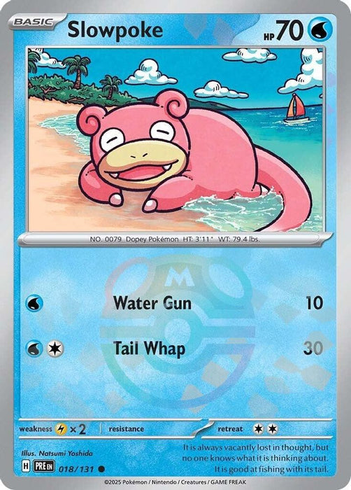 Slowpoke (Master Ball Pattern) (#018/131) (SV: Prismatic Evolutions) Near Mint Holofoil