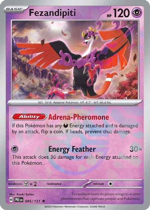 Fezandipiti Master Ball Pattern (#045/131) (SV: Prismatic Evolutions) Near Mint Holofoil