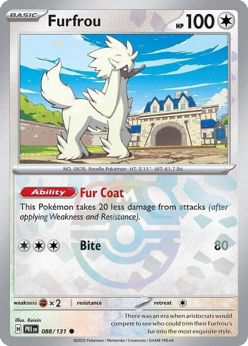 Furfrou Master Ball Pattern (#088/131) (SV: Prismatic Evolutions) Near Mint Holofoil
