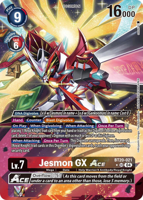 Image for Jesmon GX ACE (Alternate Art) (BT20-021 SR) - Digimon Card Game