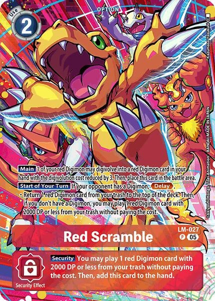 Image for Red Scramble (Alternate Art) (LM-027 P) - Digimon Card Game