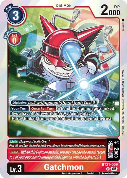 Gatchmon (#BT21-009 R) (World Convergence) Near Mint Foil