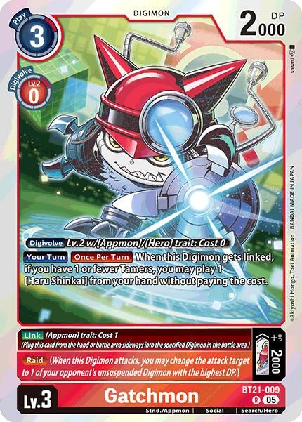 Image for Gatchmon (BT21-009 R) - Digimon Card Game