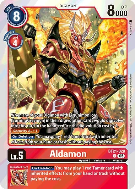 Image for Aldamon (BT21-020 R) - Digimon Card Game