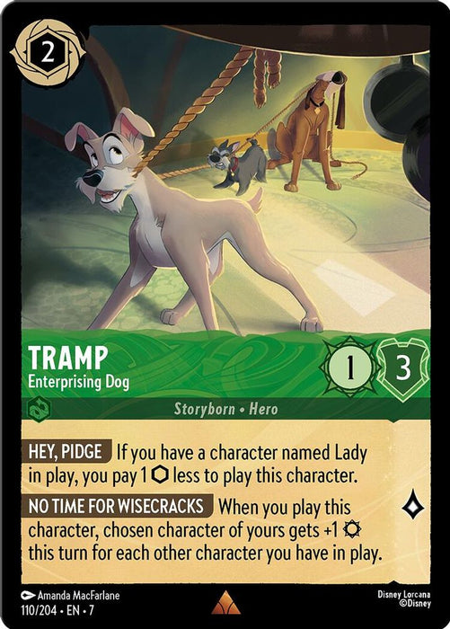 Tramp - Enterprising Dog (#110/204) (Archazia's Island) Near Mint