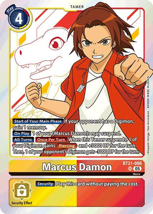 Marcus Damon (#BT21-086 SR) (World Convergence) Near Mint Foil