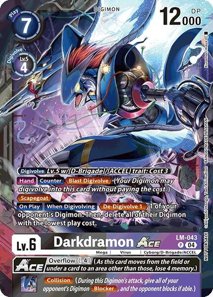 Image for Darkdramon ACE (Limited Card Pack) (LM-043 P) - Digimon Card Game