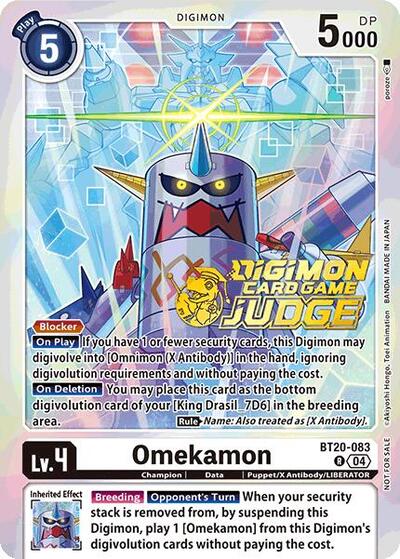 Omekamon Judge Pack 2025 Wave 1 (#BT20-083 R) (Release Special Booster 2.5)