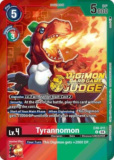Tyrannomon Judge Pack 2025 Wave 1 (#EX8-011 R) (Chain of Liberation)