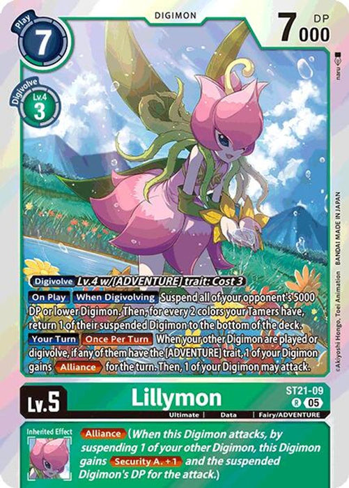 Lillymon (#ST21-09 R) (Starter Deck 21: Hero of Hope) Near Mint Foil