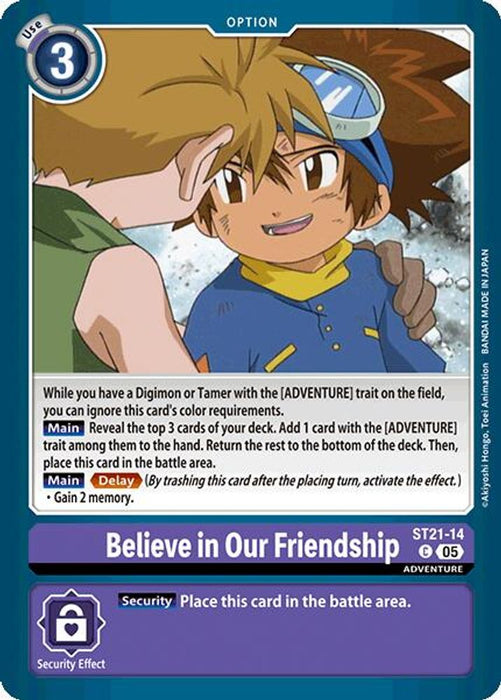 Believe in Our Friendship (#ST21-14 C) (Starter Deck 21: Hero of Hope) Near Mint