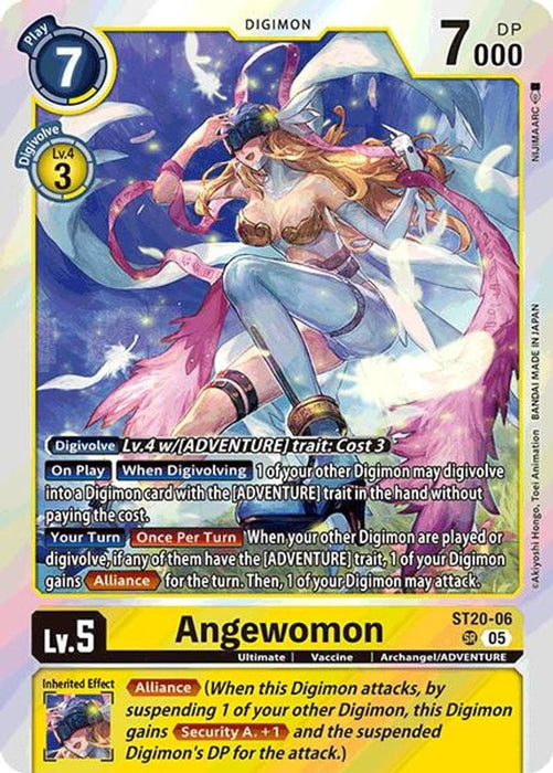 Angewomon (#ST20-06 SR) (Starter Deck 20: Protector of Light) Near Mint Foil
