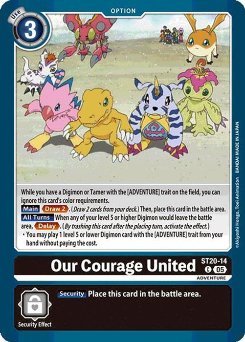 Our Courage United (#ST20-14 C) (Starter Deck 20: Protector of Light) Near Mint