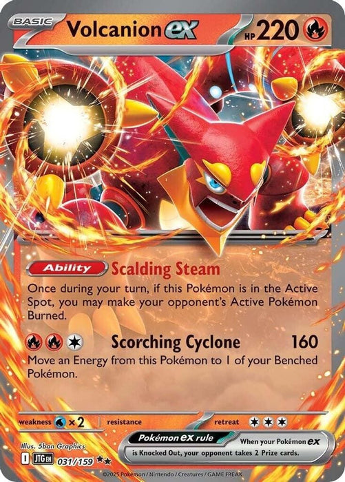 Volcanion ex 031 159 (#031/159) (SV09: Journey Together) Near Mint Holofoil