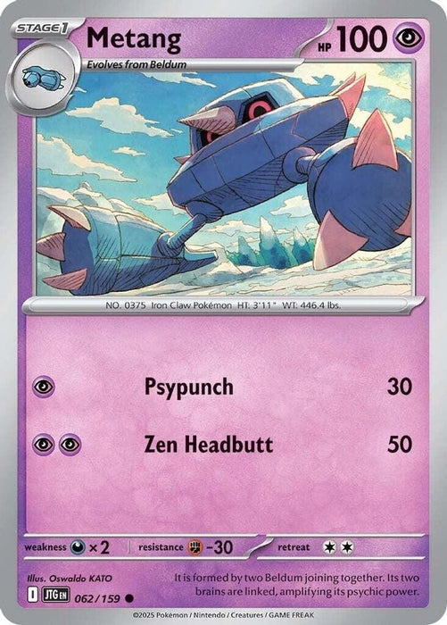 Metang (#062/159) (SV09: Journey Together) Near Mint Reverse Holofoil