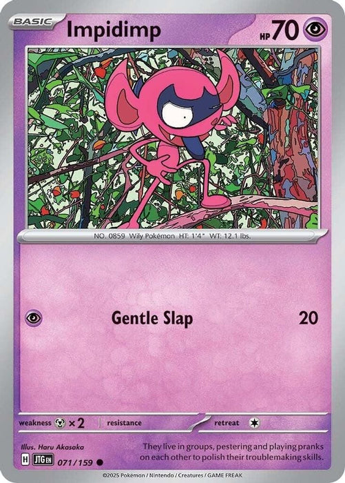 Impidimp (#071/159) (SV09: Journey Together) Near Mint Reverse Holofoil