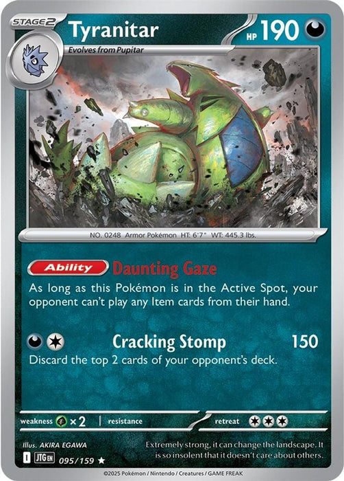 Tyranitar (#095/159) (SV09: Journey Together) Near Mint Holofoil