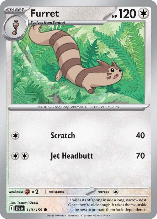 Furret 119 159 (#119/159) (SV09: Journey Together) Near Mint Reverse Holofoil