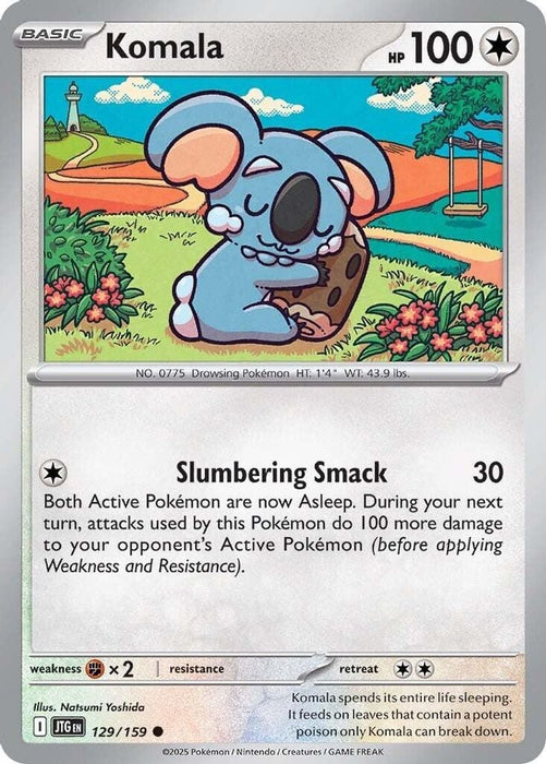 Komala (#129/159) (SV09: Journey Together) Near Mint Reverse Holofoil
