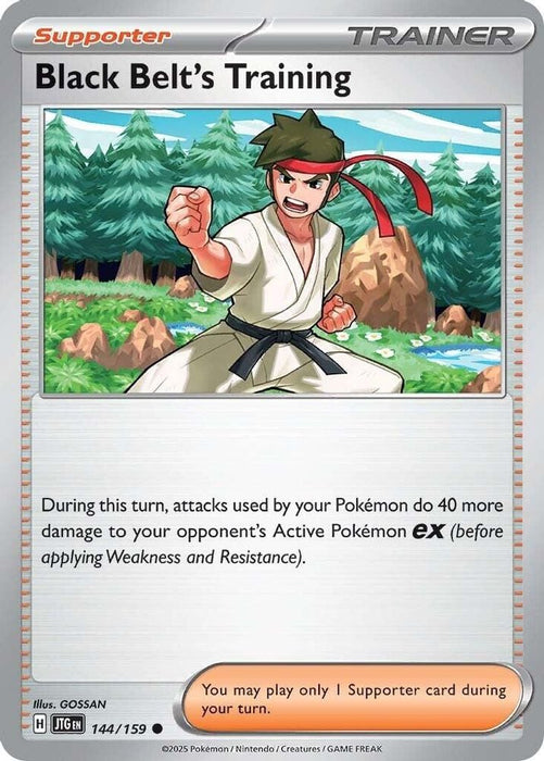 Black Belts Training 144 159 (#144/159) (SV09: Journey Together) Near Mint Reverse Holofoil