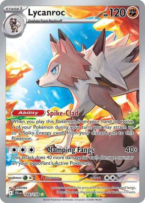 Lycanroc 166 159 (#166/159) (SV09: Journey Together) Near Mint Holofoil