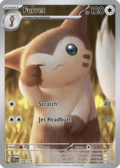Furret - 168/159 (#168/159) (SV09: Journey Together) Near Mint Holofoil