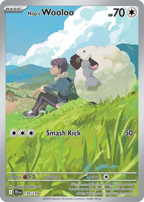 Hop's Wooloo - 170/159 (#170/159) (SV09: Journey Together) Near Mint Holofoil