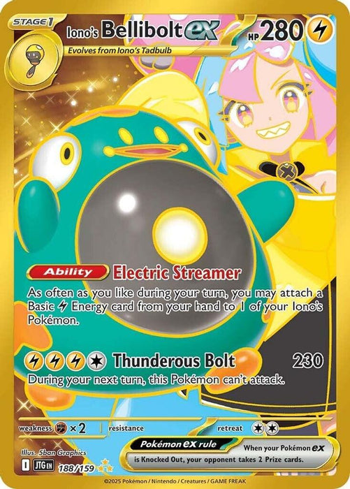 Ionos Bellibolt ex 188 159 (#188/159) (SV09: Journey Together) Near Mint Holofoil