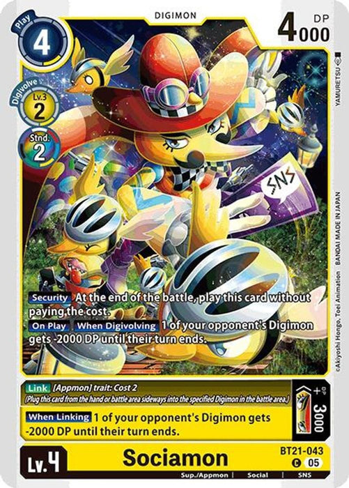 Sociamon (#BT21-043 C) (World Convergence) Near Mint