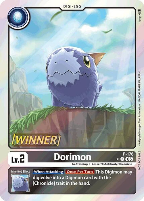 Dorimon (Store Tournament 2025 Vol.2 Winner Pack) (#P-176 P) (Digimon Promotion Cards) Near Mint Foil