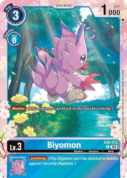 Image for Biyomon (Regulation Battle Vol. 1) (EX6-012 C) - Digimon Card Game
