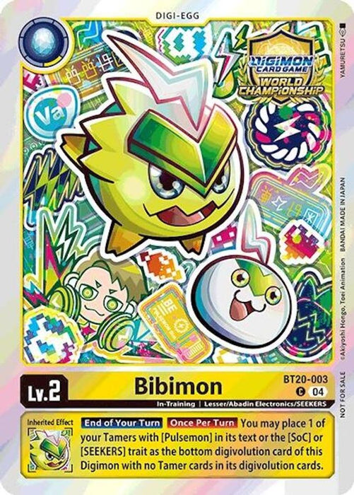 Bibimon (Regionals 25-26 Champion Card Set Season 1) (#BT20-003 C) (Release Special Booster 2.5) Near Mint Foil