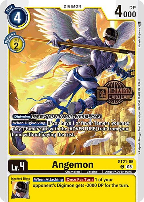 Angemon (#ST21-05 C) (Starter Deck 21: Hero of Hope Release Event Cards) Near Mint Foil
