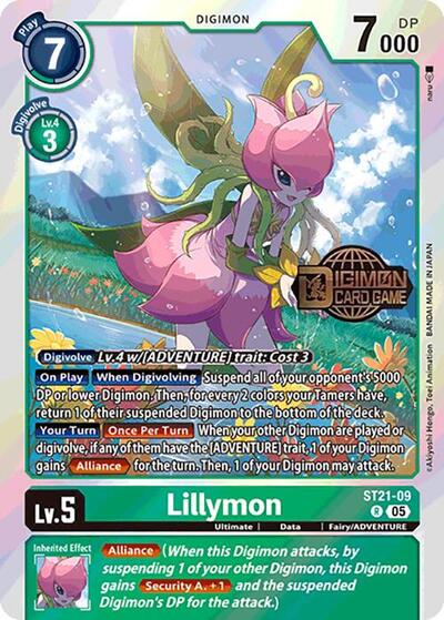 Lillymon (#ST21-09 R) (Starter Deck 21: Hero of Hope Release Event Cards)