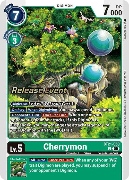 Cherrymon (#BT21-050 U) (World Convergence Release Event Cards) Near Mint Foil