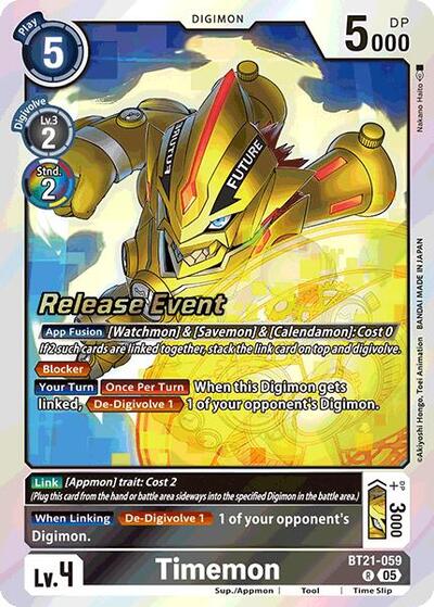Timemon (#BT21-059 R) (World Convergence Release Event Cards)
