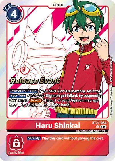 Haru Shinkai (#BT21-084 R) (World Convergence Release Event Cards)